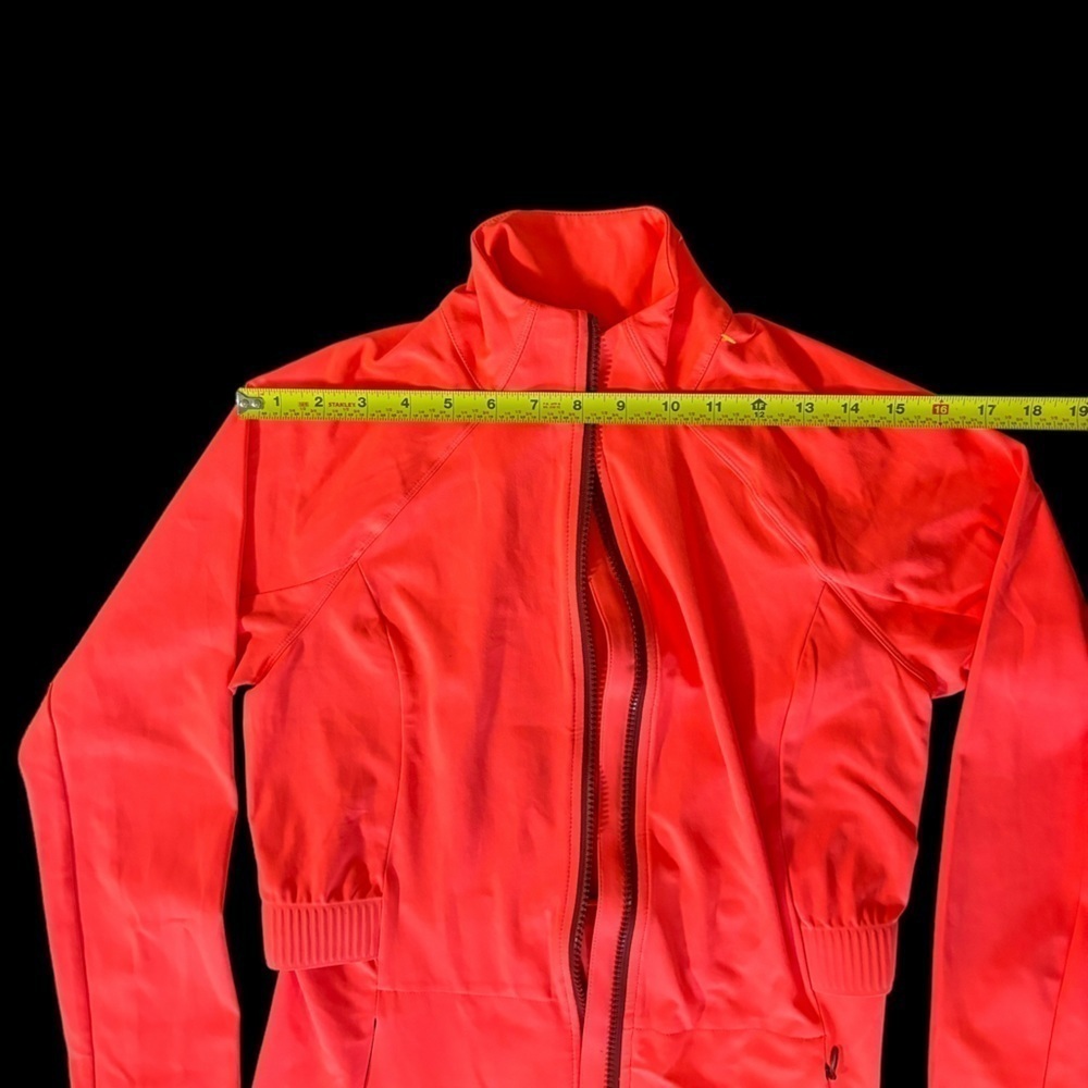 Fabletics - Bright Orange Zip Up Workout Jacket small - Picture 9 of 13
